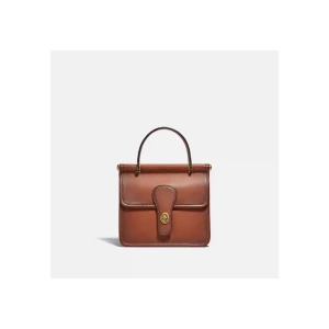 Coach Willis Top Handle 18 牛皮旋釦手提/斜背包