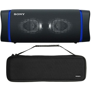 Sony SRSXB33 Extra BASS Bluetooth Wireless Portable Speaker (Black) with Knox Gear Hardshell Travel and Storage Case Bundle 藍牙無線便攜式揚聲器 附旅行收納袋