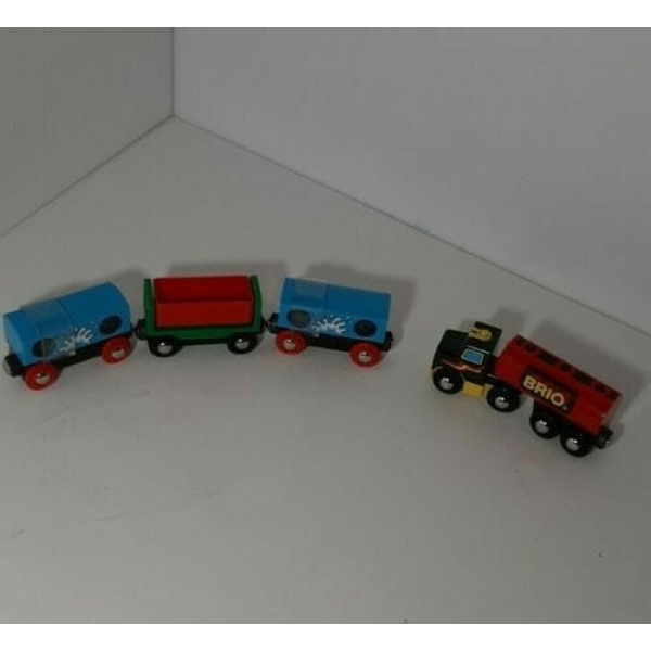 BRIO Wooden Railway 33544 LIGHT & SOUND TRUCK Tractor Trailer 2