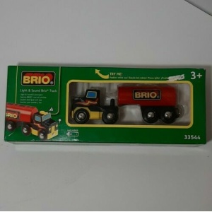 BRIO Wooden Railway 33544 LIGHT & SOUND TRUCK Tractor Trailer