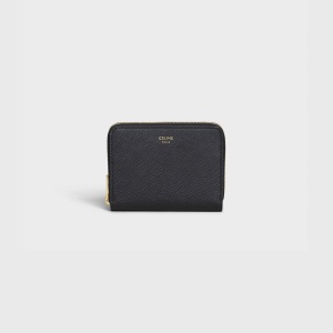 CELINE COMPACT ZIPPED WALLET IN GRAINED CALFSKIN 錢包