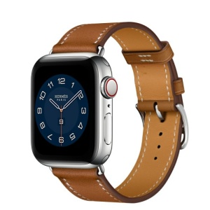 Apple Watch Hermès Silver Stainless Steel Case with Single Tour