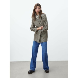 Massimo Dutti WOOL CHECK HOUNDSTOOTH BLAZER 西裝外套
