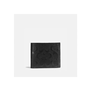 Coach Outlet Compact Id Wallet In Signature Leather 錢包
