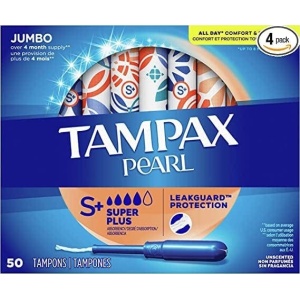 Tampax Pearl Tampons Super Plus Absorbency - 6 商品組合