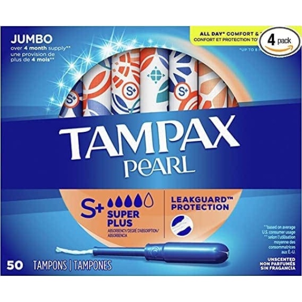Tampax Pearl Tampons Super Plus Absorbency - 6 商品組合 1