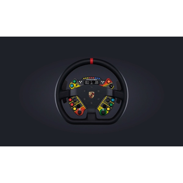 FANATEC CLUBSPORT STEERING WHEEL PORSCHE 911 GT3 R V2 for XOBX (LEATHER) 賽車遊戲 方向盤模擬器- 2商品組合 1