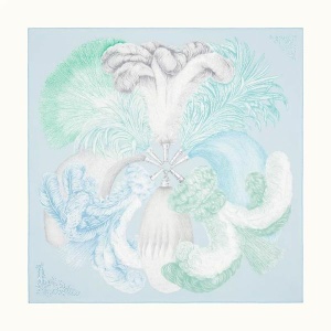 Hermes Plumets et Panaches scarf 90 愛馬仕絲巾