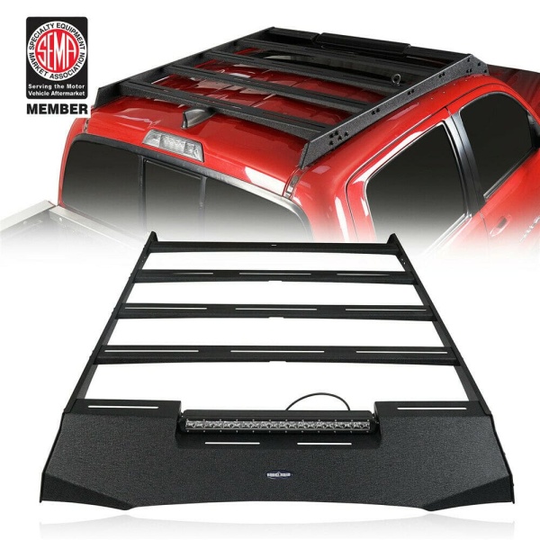 Roof Rack w/ 4 Lifting Shoulder Eye Bolts Kit Fit Toyota Tacoma 05-21 Double Cab 車頂架 1