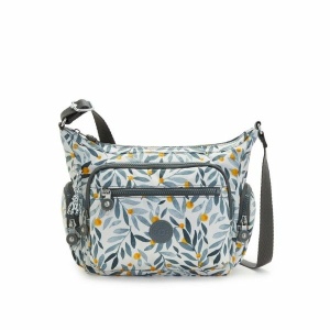 Kipling Gabbie Small Printed Crossbody Bag 清新橄欖葉印花多袋實用側背包 - 2 商品組合