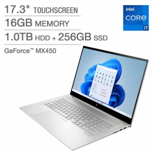 HP ENVY 17.3" Touchscreen Laptop - Intel Core i7-1165G7 - GeForce MX450 - 1080p - Windows 11 惠普 17吋筆記型電腦