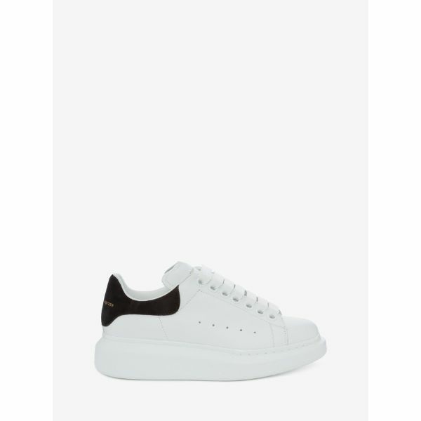 ALEXANDER McQUEEN Women's Oversized Sneaker in White/black 女款運動鞋 1