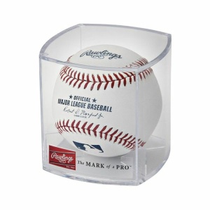 Rawlings Official 2022 MLB Baseball and Display Cube (1 Ball Count and Case) 2022 年 MLB 紀念棒球
