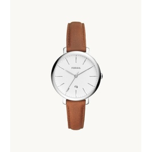 FOSSIL Jacqueline Three-Hand Date Brown Leather Watch 女款手錶