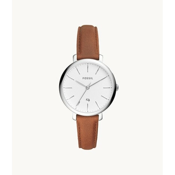 FOSSIL Jacqueline Three-Hand Date Brown Leather Watch 女款手錶 1