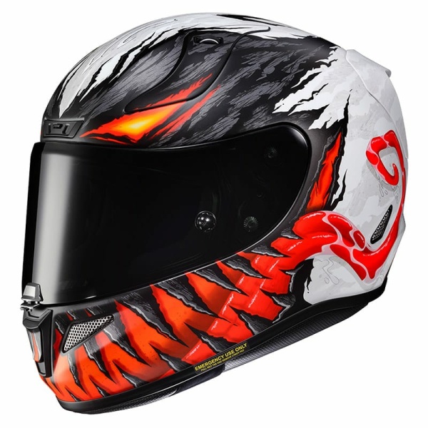 Motostorm Hjc Rpha 11 Anti Venom Marvel Helmet 1