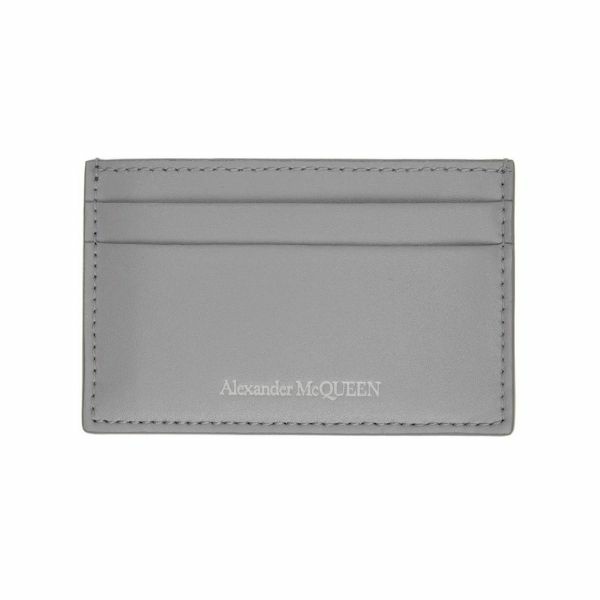 ALEXANDER MCQUEEN Grey Logo Card Holder 卡夾 1