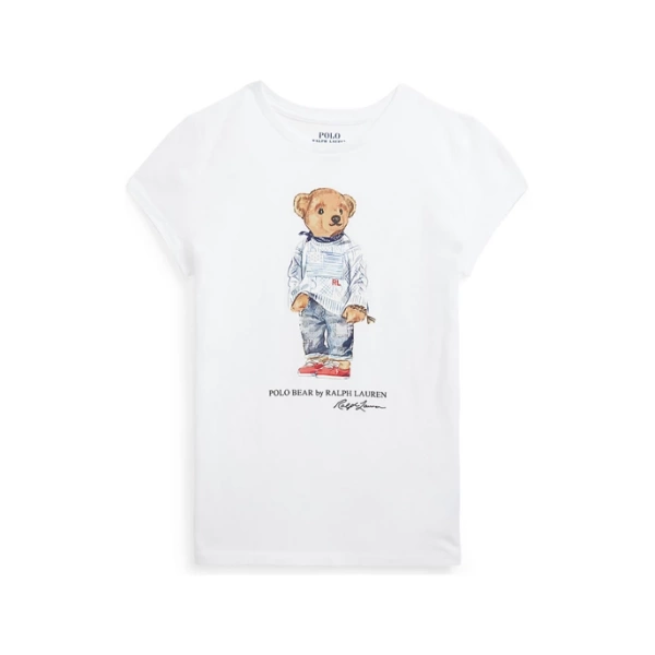 Ralph Lauren Girls 7-16 Polo Bear Cotton Jersey T-Shirt -7 商品組合 1