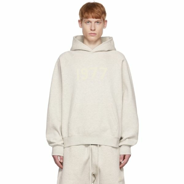SSENSE ESSENTIALS Off-White Cotton Hoodie 1