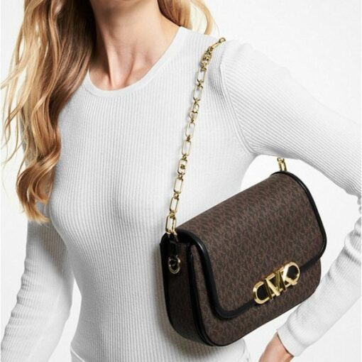 MICHAEL KORS Parker Medium Logo Messenger Bag 3