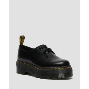 Dr. Martens HOLLY WOMEN'S LEATHER PLATFORM SHOES