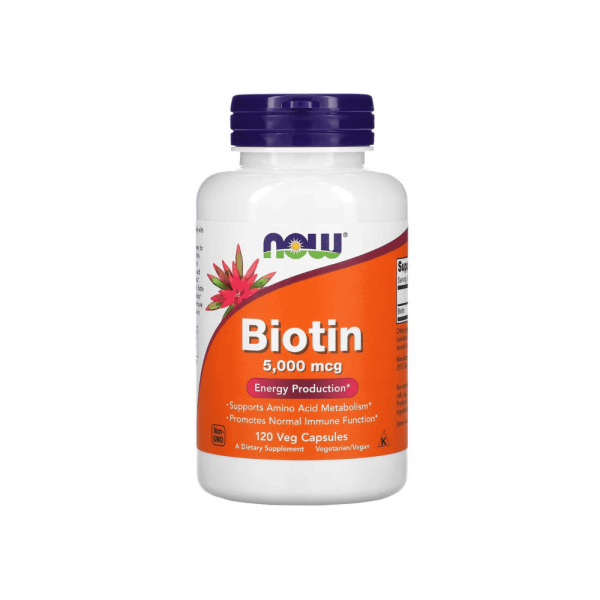 NOW Foods Biotin 健而婷 生物素 - 5,000 mcg, 120 顆/瓶 1
