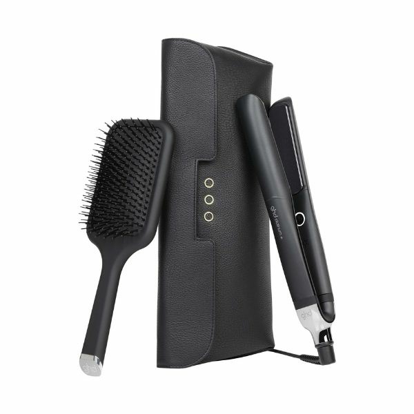GHD Platinum+ Styler - 1" Flat Iron Gift Set with Paddle Brush & Heat Resistant Bag 1