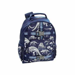 Pottery Barn Kids Mackenzie Navy Dino Bones Glow-in-the-Dark Backpacks