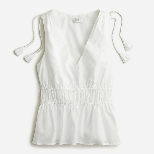J Crew V-neck cotton voile top 7商品組合 1