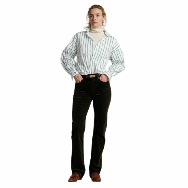 RALPH LAUREN Straight Fit High-Rise Corduroy Pant 1