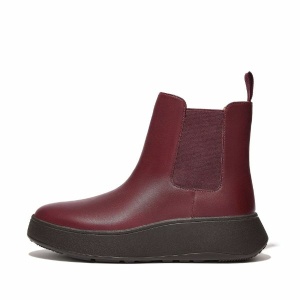 FitFlop F-Mode Leather Flatform Chelsea Boots