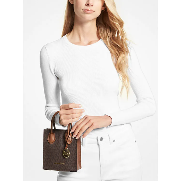 MICHAEL KORS Mercer Extra-Small Logo and Leather Crossbody Bag 側背包 斜背包 3