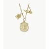 Fossil Limited Edition Harry Potter™ Slytherin™ Gold-Tone Stainless Steel Chain Necklace 2商品組合 3