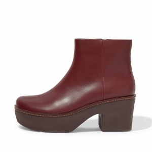PILAR Leather Platform Ankle Boots 2商品組合