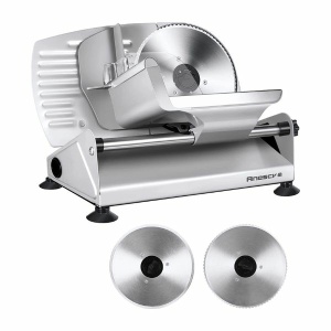 Meat Slicer Anescra 200W Electric Deli Food Slicer with Two Removable 7.5’’ Stainless Steel Blades and Food Carriage 3商品組合