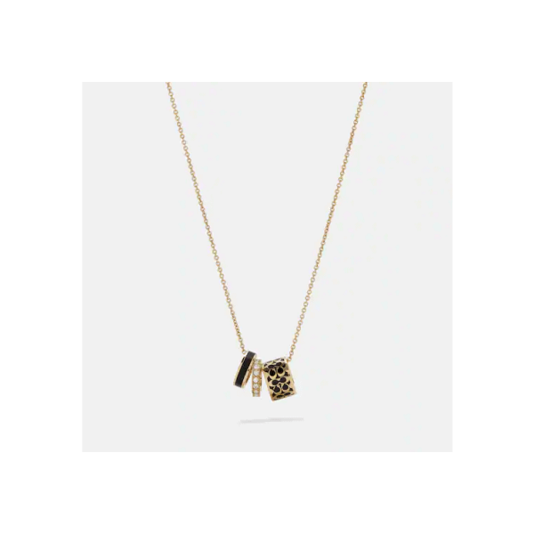 COACH OUTLET Signature Enamel Necklace 1