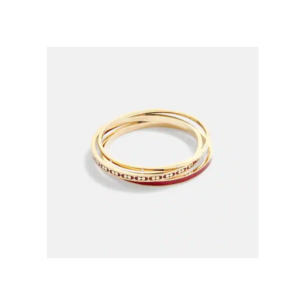 COACH OUTLET Signature Enamel Bangle Set 1
