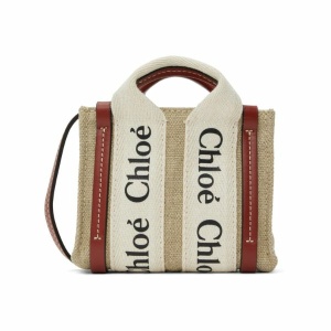 CHLOÉ Beige Nano Woody Bag 托特包