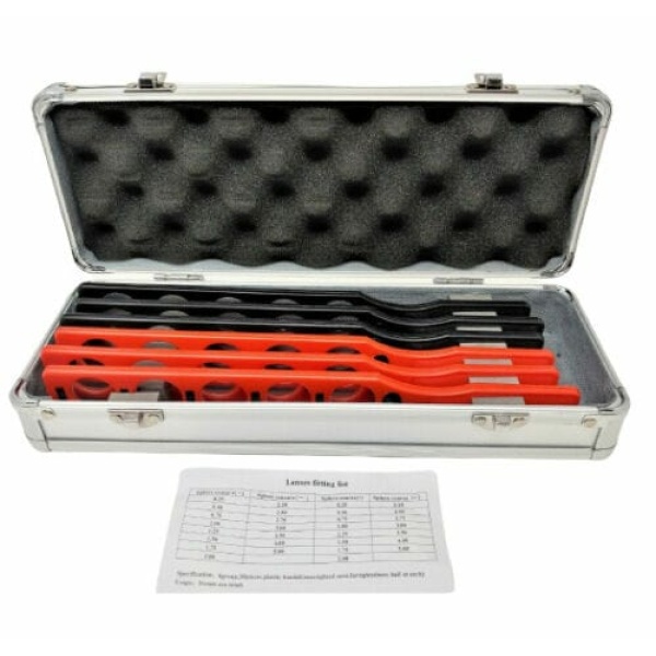 Optical Retinoscopy Rack Lens Set Plastic 6 Bars 30 Lens Lenses /w Aluminum Case 1