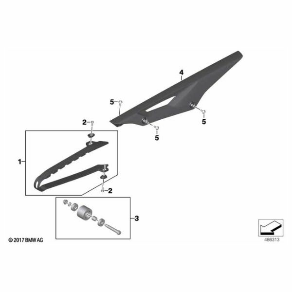 BMW Motorrad Set Of Chain Guide Rails 4商品 1