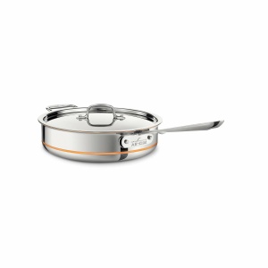 All-Clad 6403 SS Copper Core 5-Ply Bonded Dishwasher Safe Saute Pan with Lid/Cookware
