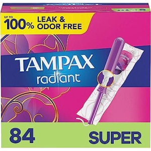 Tampax Radiant Tampons with Leakguard Braid