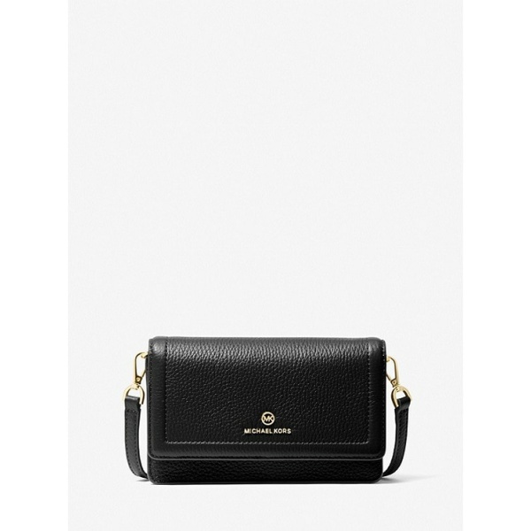 Michael Kors Jet Set Small Pebbled Leather Smartphone Convertible Crossbody Bag 1