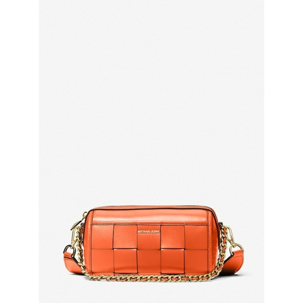 Michael Kors Jet Set Small Woven Leather Crossbody Bag 1