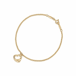 TIFFANY Open Heart Bracelet in Yellow Gold