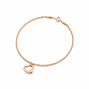 TIFFANY Open Heart Bracelet in Rose Gold