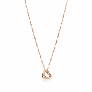 TIFFANY Open Heart Pendant in Rose Gold
