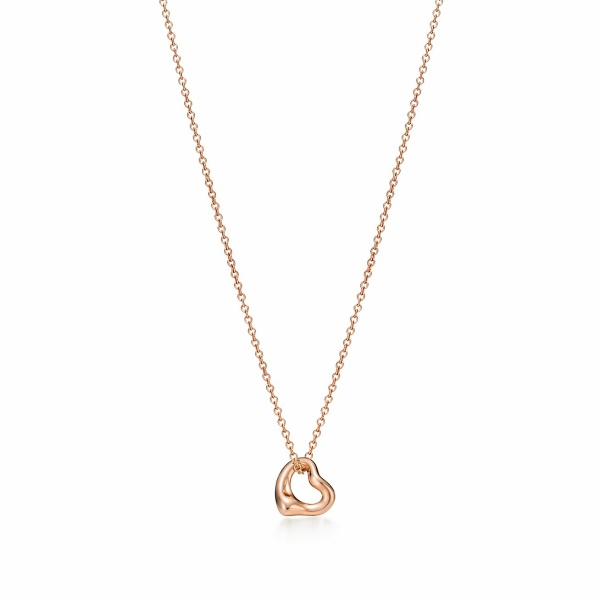 TIFFANY Open Heart Pendant in Rose Gold 1