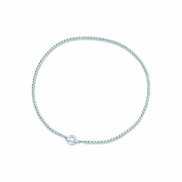TIFFANY Toggle Bead Necklace in Sterling Silver 1