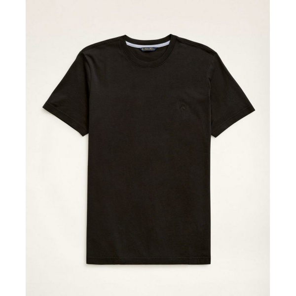 Brooks Brother Washed Supima Cotton Logo Crewneck T-Shirt 2商品 1